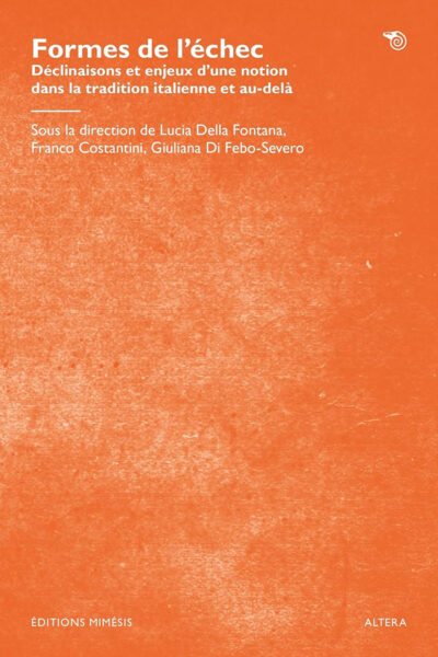 Cover Formes de l’échec